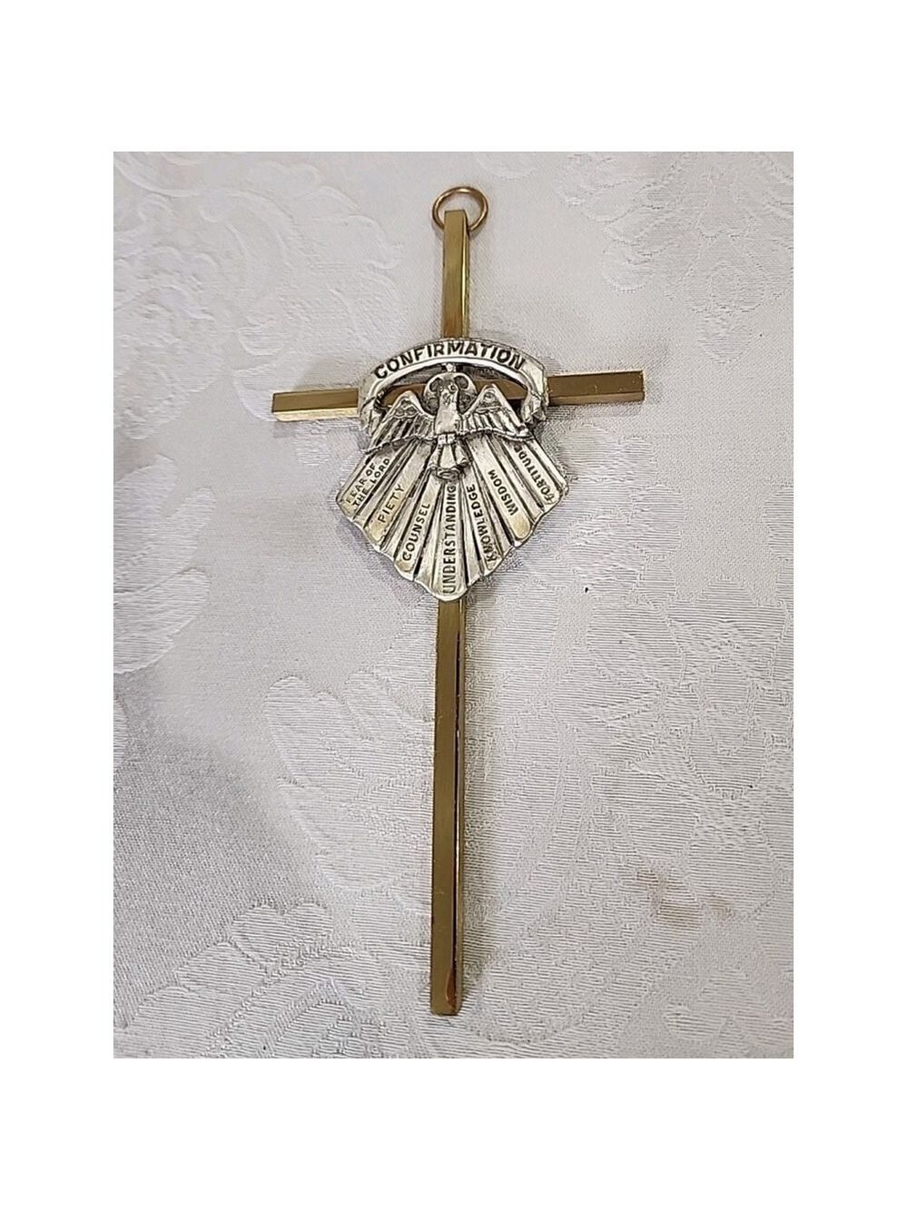 Vintage Christian Bliss 6" High Confirmation Cross